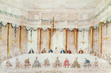Dîner festif pour célébrer le mariage d